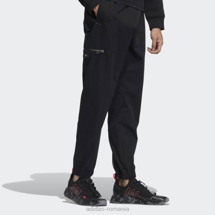 Adidas pantaloni negri cu fermoar bărbați negru 2JBN1660