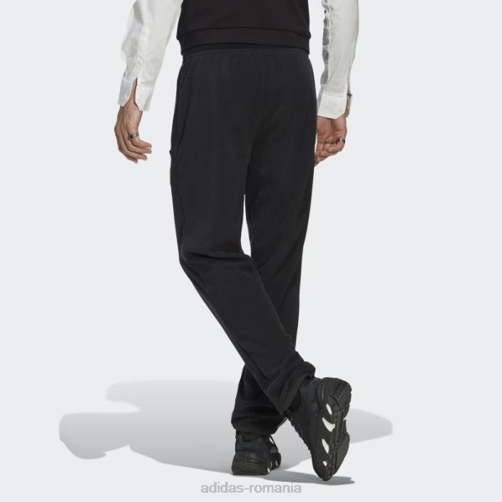 Adidas pantaloni negri din fleece polar wander hour adidas bărbați negru 2JBN7065