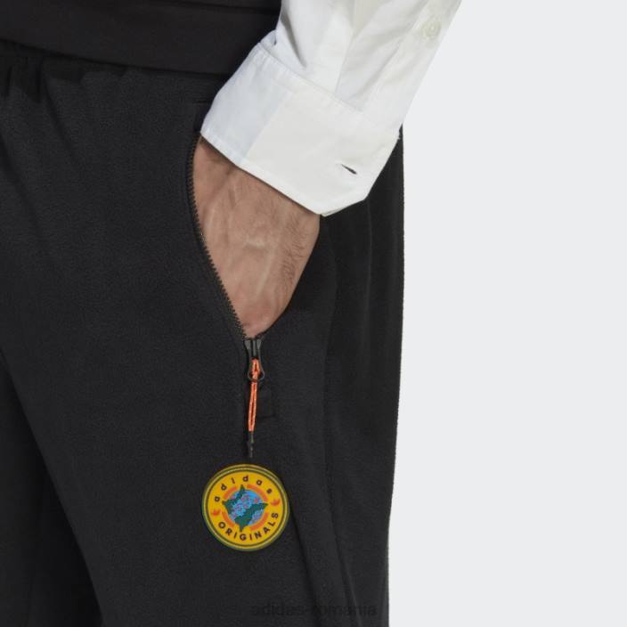 Adidas pantaloni negri din fleece polar wander hour adidas bărbați negru 2JBN7065