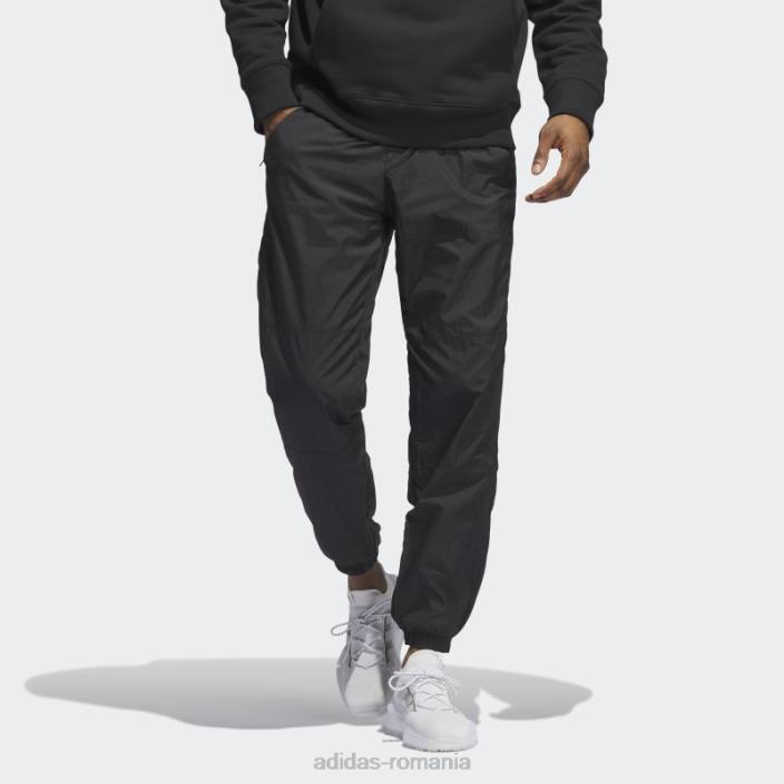 Adidas pantaloni negri premium essentials crinkle nylon adidas bărbați negru 2JBN5481