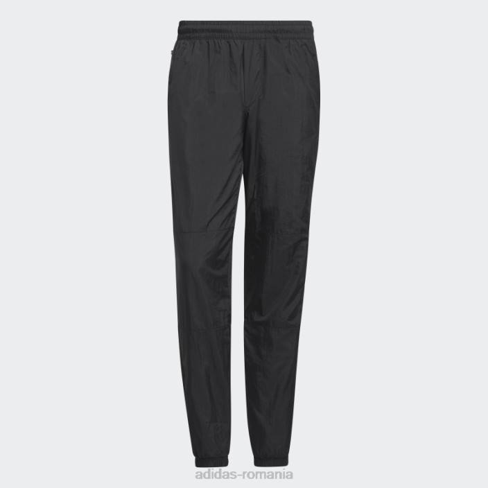Adidas pantaloni negri premium essentials crinkle nylon adidas bărbați negru 2JBN5481