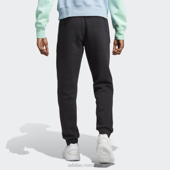 Adidas pantaloni negri trefoil essentials adidas bărbați negru 2JBN933