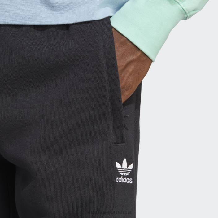 Adidas pantaloni negri trefoil essentials adidas bărbați negru 2JBN933