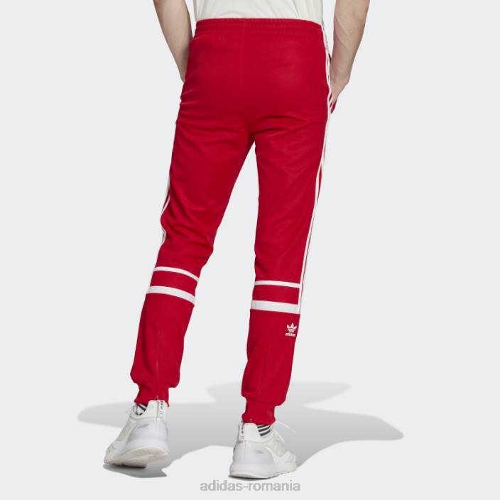 Adidas pantaloni scarlet adicolor classics cutline bărbați stacojiu 2JBN5398