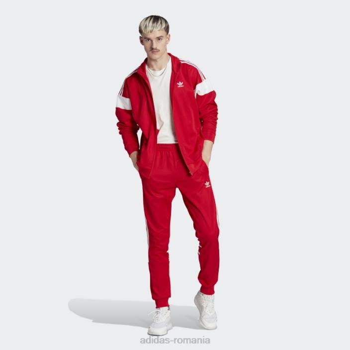 Adidas pantaloni scarlet adicolor classics cutline bărbați stacojiu 2JBN5398