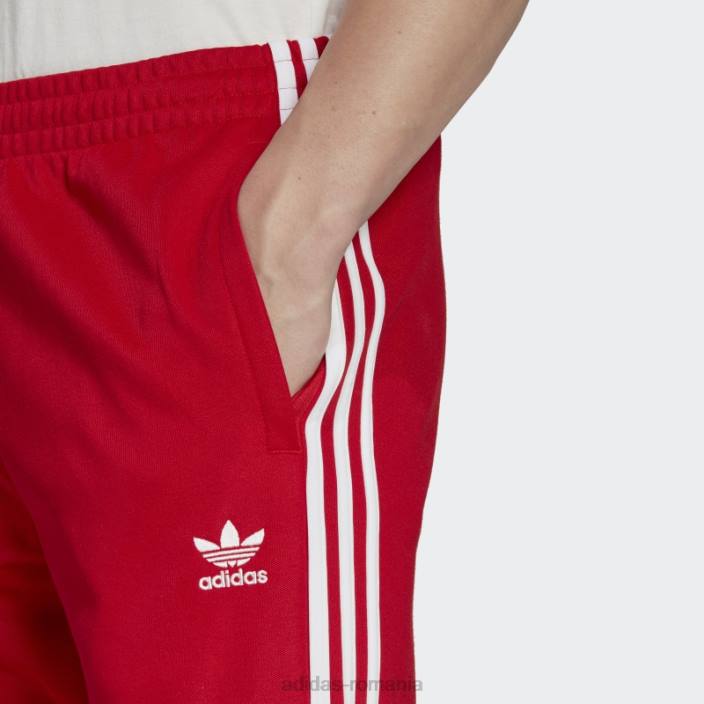 Adidas pantaloni scarlet adicolor classics cutline bărbați stacojiu 2JBN5398