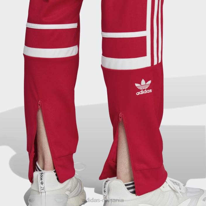 Adidas pantaloni scarlet adicolor classics cutline bărbați stacojiu 2JBN5398