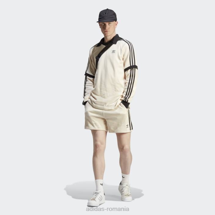 Adidas pantaloni scurți adidas clasici waffle alb adicolor bărbați alb 2JBN6081