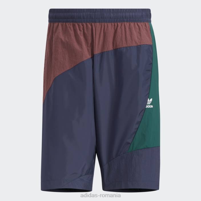 Adidas pantaloni scurți bleumarin îndrăzneț bărbați bleumarin/verde 2JBN1667