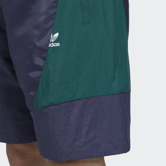 Adidas pantaloni scurți bleumarin îndrăzneț bărbați bleumarin/verde 2JBN1667