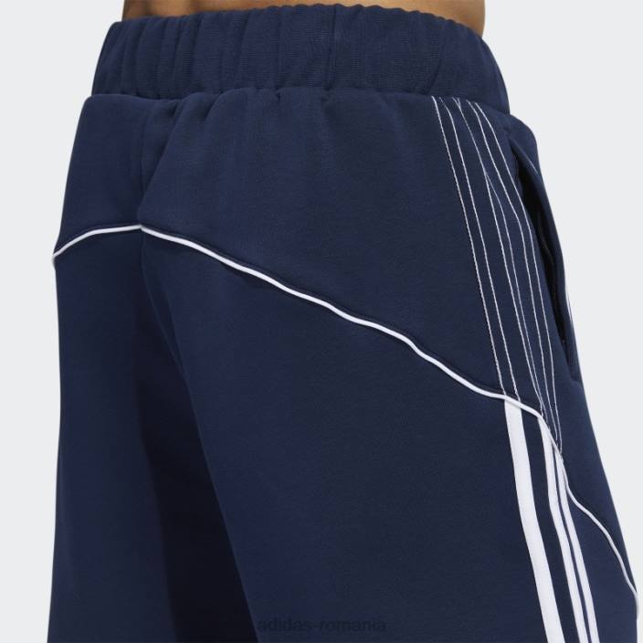 Adidas pantaloni scurți blumarin sst fleece adidas bărbați bleumarin/alb 2JBN14625