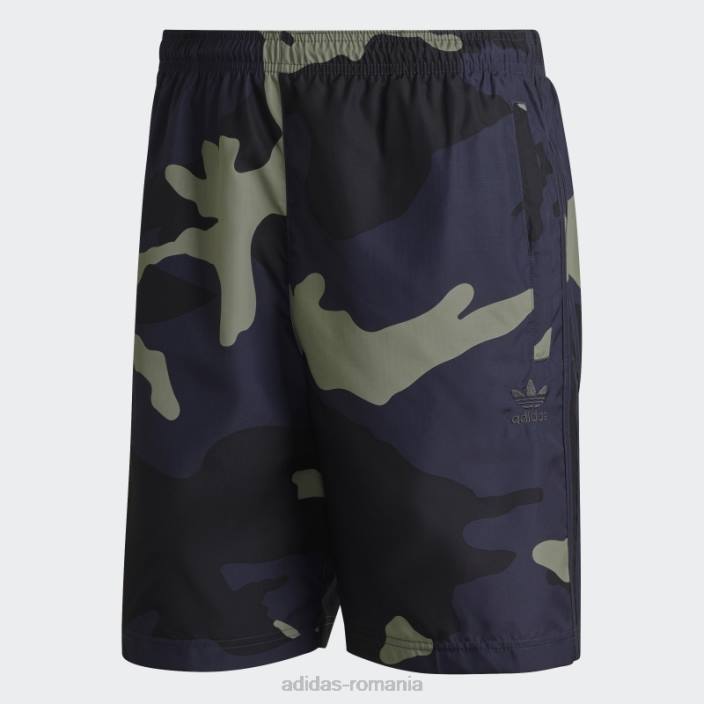 Adidas pantaloni scurți camo cu grafică bleumarin bărbați marina 2JBN14639