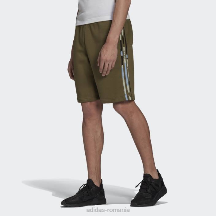 Adidas pantaloni scurți camo cu grafică olive bărbați măsline 2JBN15307