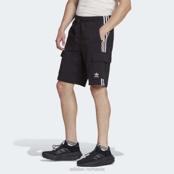 Adidas pantaloni scurți cargo negru adicolor classics cu 3 dungi adidas bărbați negru 2JBN5313
