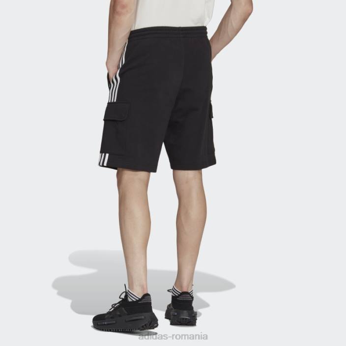 Adidas pantaloni scurți cargo negru adicolor classics cu 3 dungi adidas bărbați negru 2JBN5313