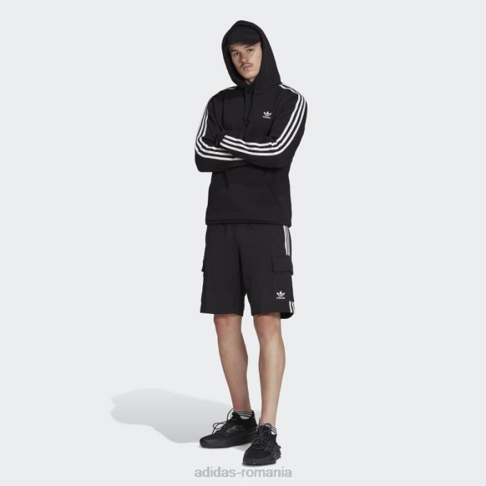 Adidas pantaloni scurți cargo negru adicolor classics cu 3 dungi adidas bărbați negru 2JBN5313