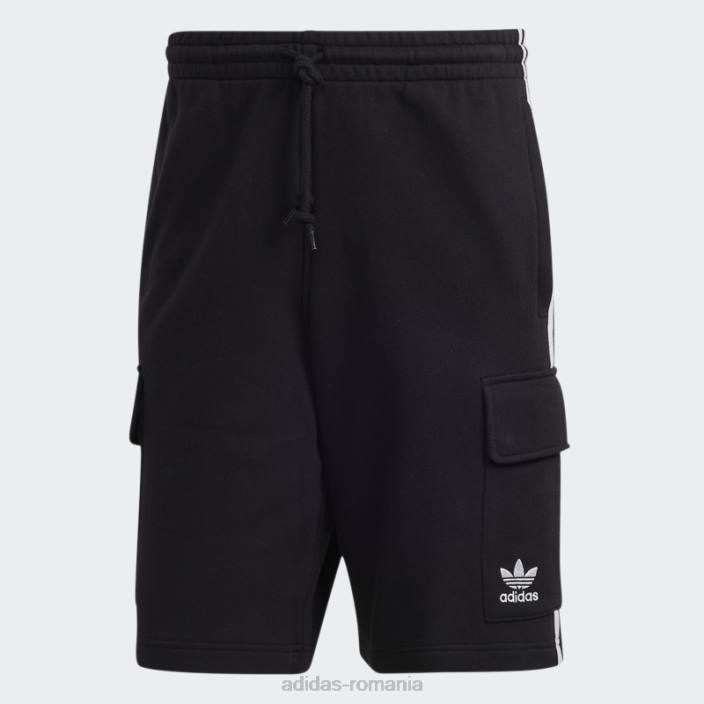 Adidas pantaloni scurți cargo negru adicolor classics cu 3 dungi adidas bărbați negru 2JBN5313