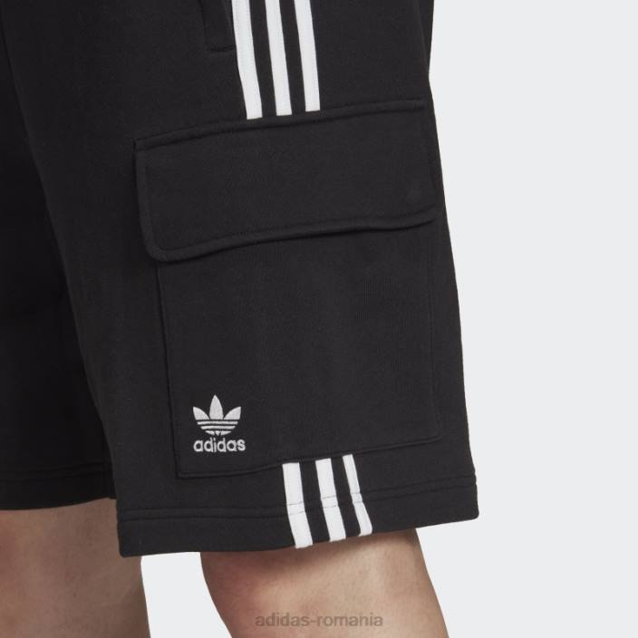 Adidas pantaloni scurți cargo negru adicolor classics cu 3 dungi adidas bărbați negru 2JBN5313