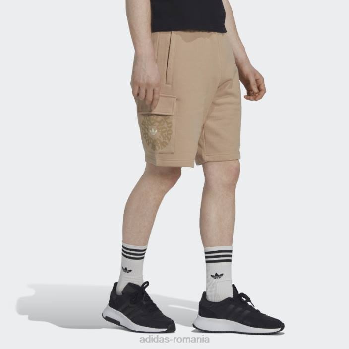 Adidas pantaloni scurți cargo ozworld bej bărbați bej 2JBN7223