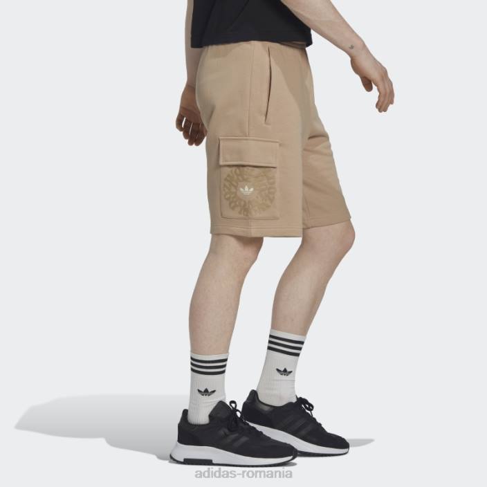 Adidas pantaloni scurți cargo ozworld bej bărbați bej 2JBN7223