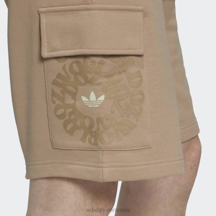 Adidas pantaloni scurți cargo ozworld bej bărbați bej 2JBN7223