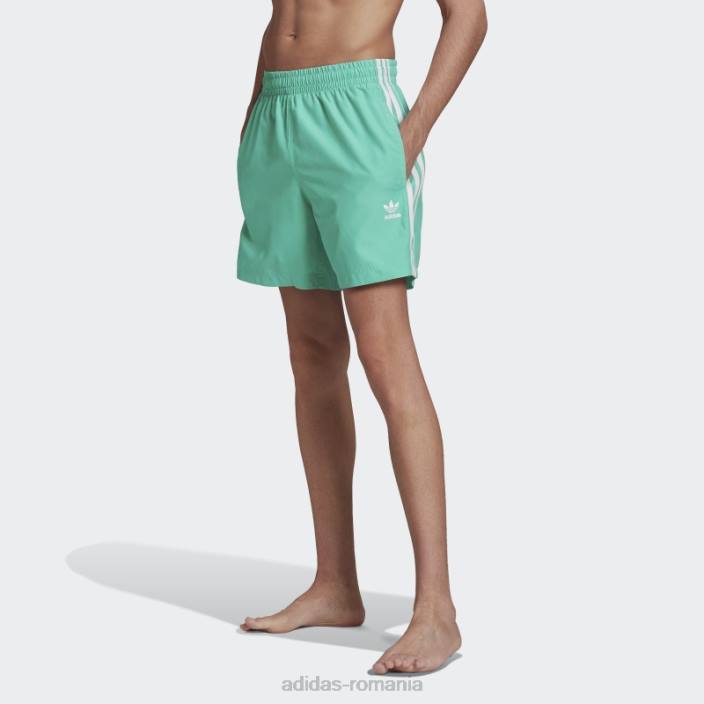 Adidas pantaloni scurți de baie adicolor classics cu 3 dungi hi-res verde bărbați verde de mare rezoluție 2JBN15007