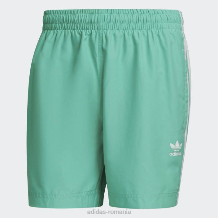 Adidas pantaloni scurți de baie adicolor classics cu 3 dungi hi-res verde bărbați verde de mare rezoluție 2JBN15007