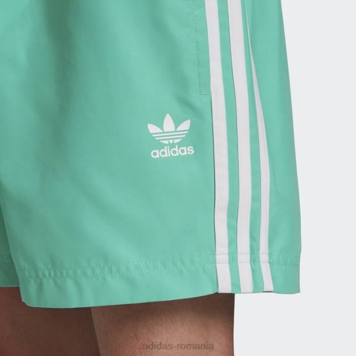 Adidas pantaloni scurți de baie adicolor classics cu 3 dungi hi-res verde bărbați verde de mare rezoluție 2JBN15007