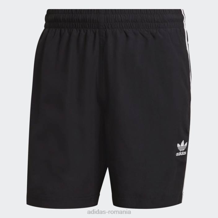 Adidas pantaloni scurți de baie adicolor classics cu 3 dungi negru adidas bărbați negru 2JBN5460