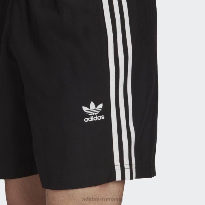 Adidas pantaloni scurți de baie adicolor classics cu 3 dungi negru adidas bărbați negru 2JBN5460