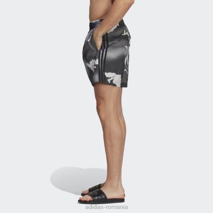 Adidas pantaloni scurți de baie camo originals negri bărbați negru 2JBN14077