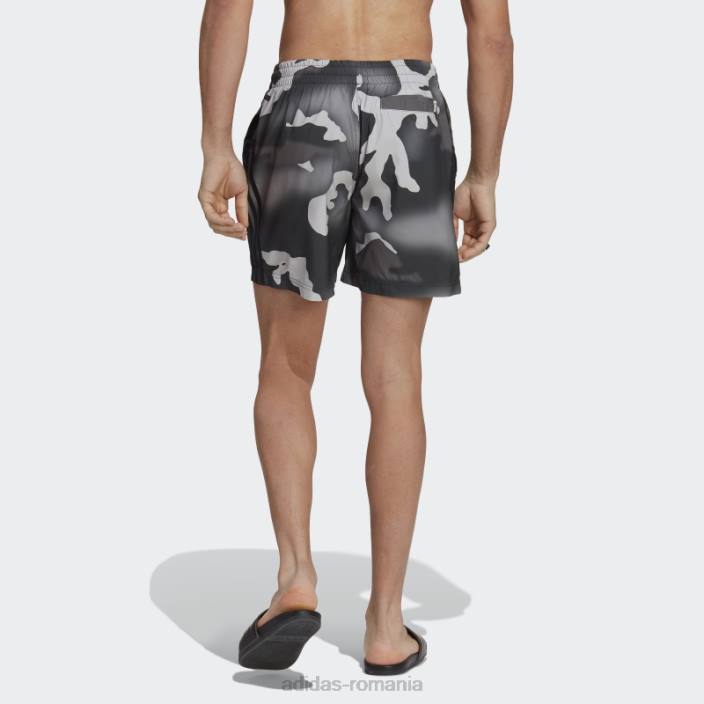 Adidas pantaloni scurți de baie camo originals negri bărbați negru 2JBN14077