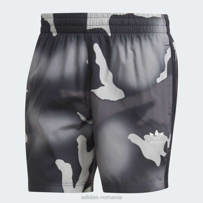 Adidas pantaloni scurți de baie camo originals negri bărbați negru 2JBN14077