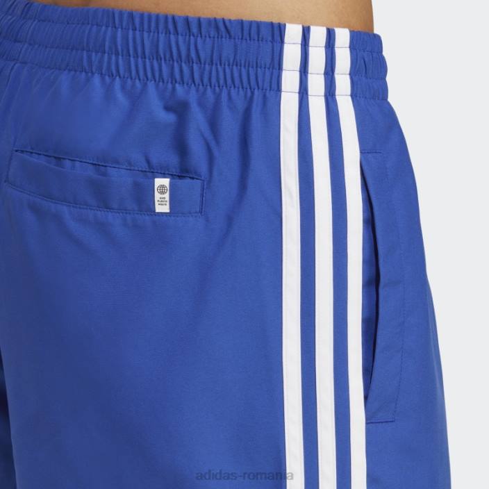 Adidas pantaloni scurți de baie de lungime scurtă adicolor cu 3 dungi blue originals bărbați albastru alb 2JBN5411