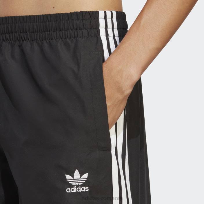 Adidas pantaloni scurți de baie de lungime scurtă adicolor cu 3 dungi negru bărbați alb negru 2JBN5401