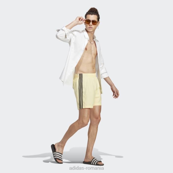 Adidas pantaloni scurți de baie galben originals adicolor cu 3 dungi bărbați galben/negru 2JBN14459