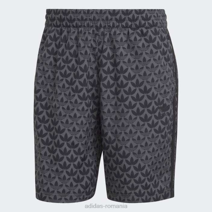 Adidas pantaloni scurți de baie negru originals monogram adidas bărbați alb negru 2JBN5643