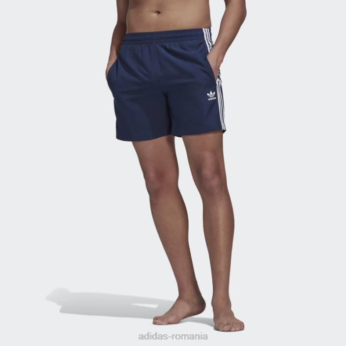 Adidas pantaloni scurți de baie night indigo adicolor classics cu 3 dungi bărbați indigo de noapte 2JBN5134