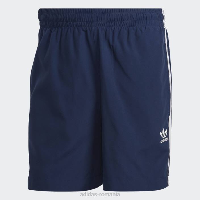 Adidas pantaloni scurți de baie night indigo adicolor classics cu 3 dungi bărbați indigo de noapte 2JBN5134