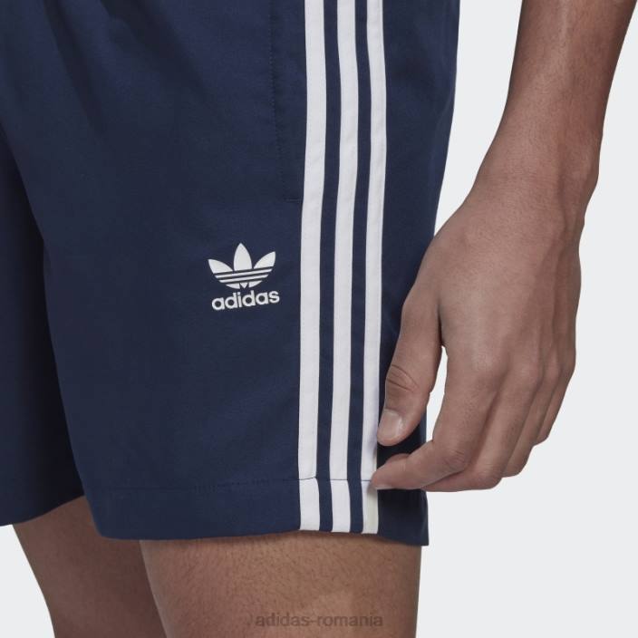 Adidas pantaloni scurți de baie night indigo adicolor classics cu 3 dungi bărbați indigo de noapte 2JBN5134
