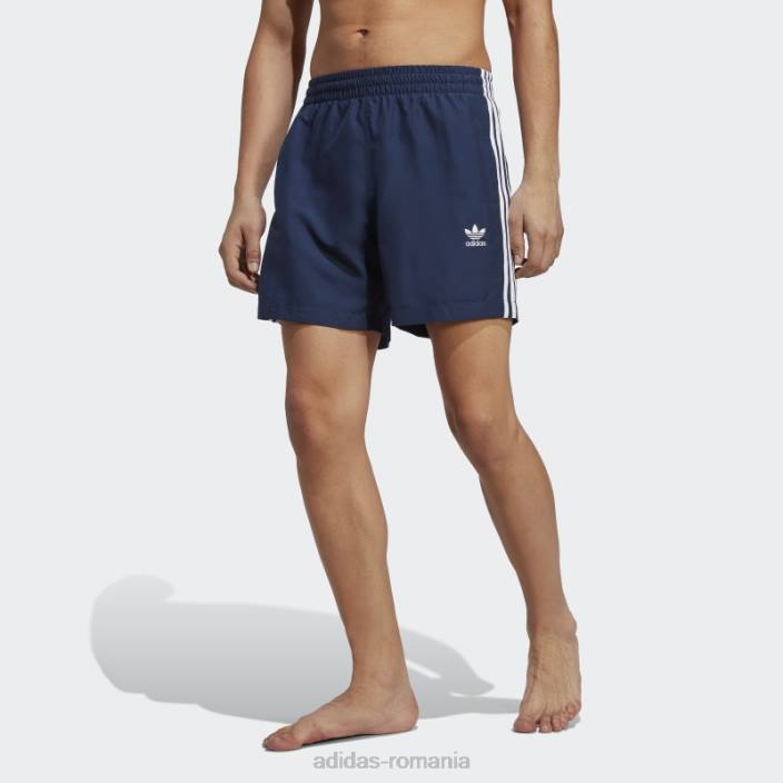 Adidas pantaloni scurți de baie night indigo originals adicolor cu 3 dungi bărbați noapte indigo/alb 2JBN13451