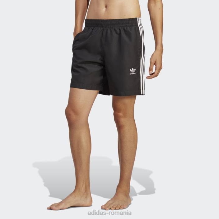 Adidas pantaloni scurți de baie originals adicolor cu 3 dungi negru bărbați alb negru 2JBN13573