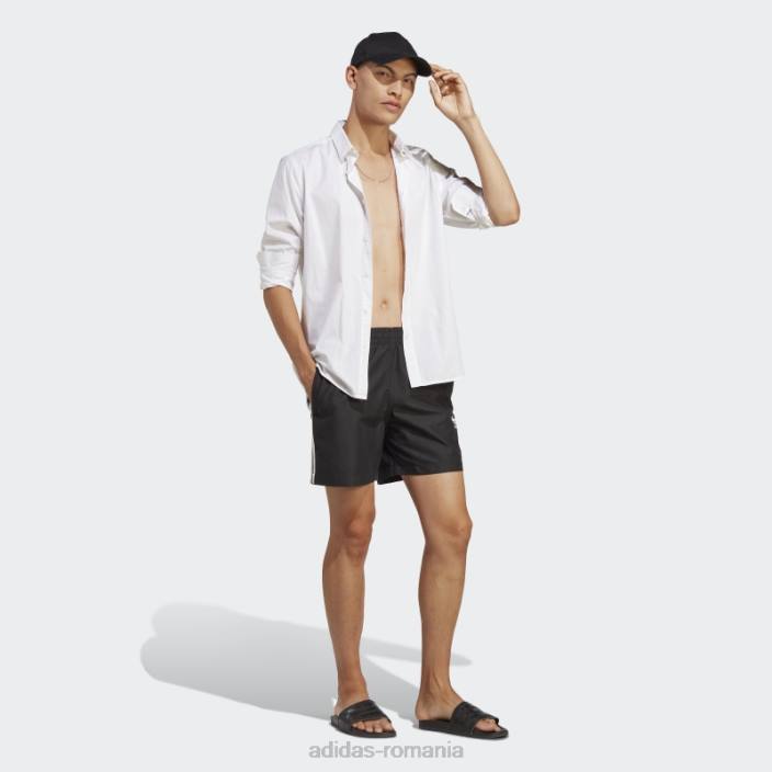 Adidas pantaloni scurți de baie originals adicolor cu 3 dungi negru bărbați alb negru 2JBN13573