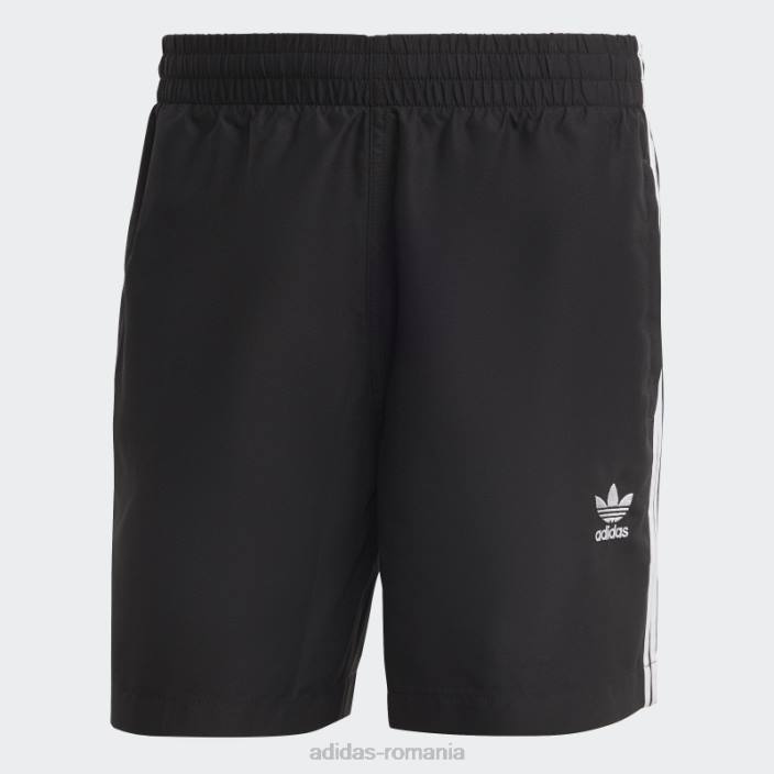 Adidas pantaloni scurți de baie originals adicolor cu 3 dungi negru bărbați alb negru 2JBN13573