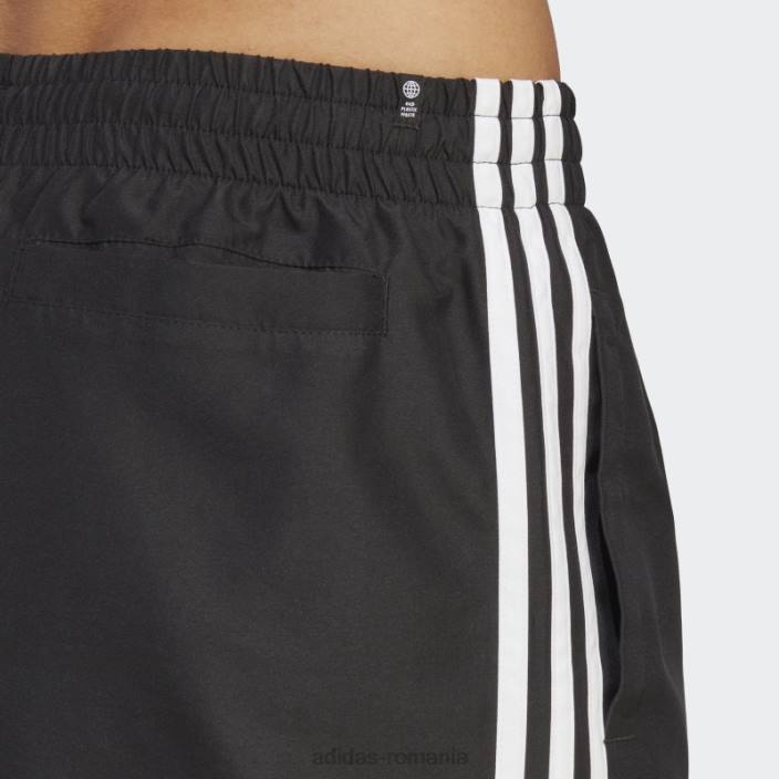 Adidas pantaloni scurți de baie originals adicolor cu 3 dungi negru bărbați alb negru 2JBN13573