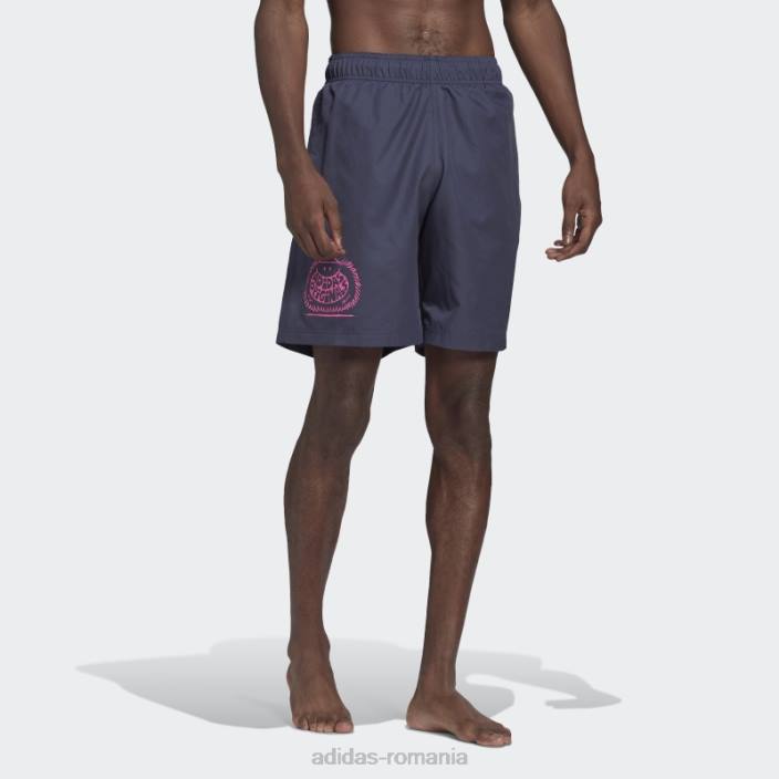 Adidas pantaloni scurți de baie originals x kevin lyons de la modă bleumarin bărbați marina 2JBN14755