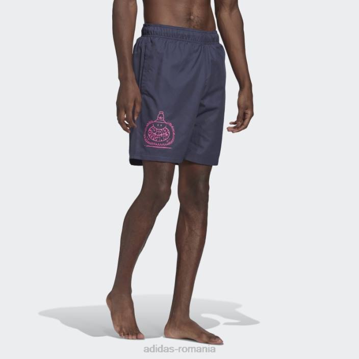 Adidas pantaloni scurți de baie originals x kevin lyons de la modă bleumarin bărbați marina 2JBN14755