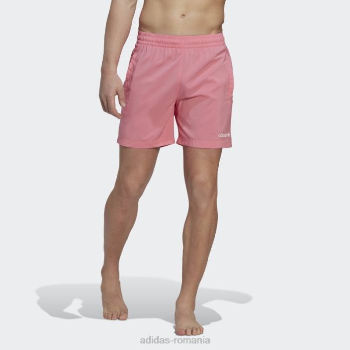 Adidas pantaloni scurți de baie roz bărbați roz 2JBN7120
