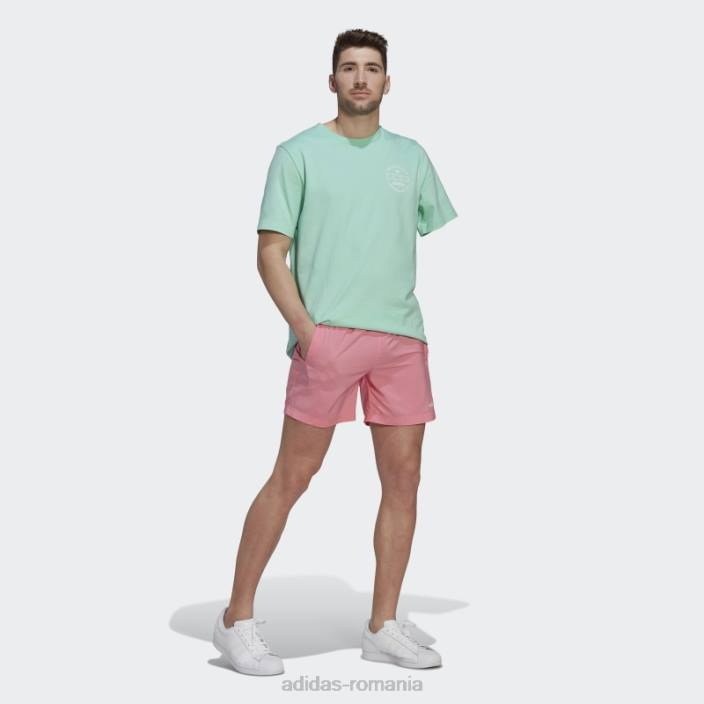 Adidas pantaloni scurți de baie roz bărbați roz 2JBN7120