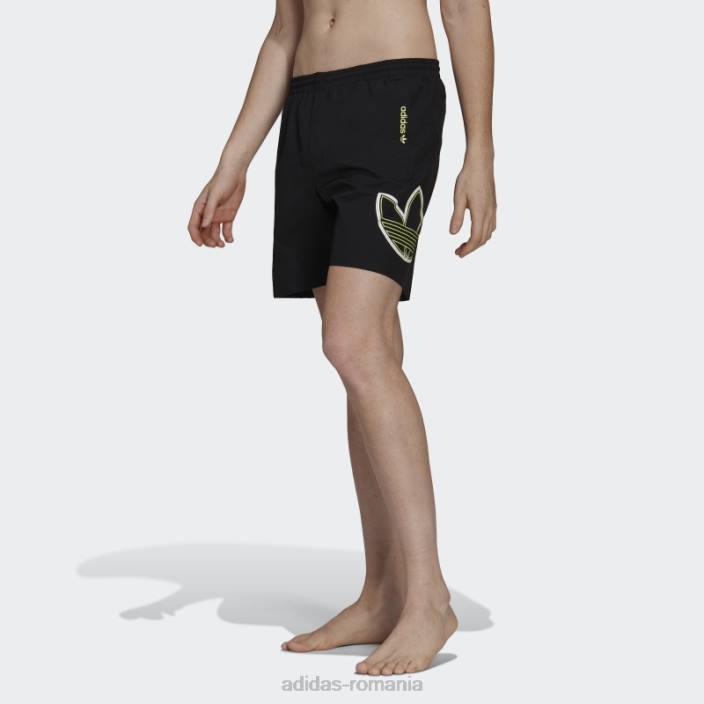 Adidas pantaloni scurți de baie sprt black hot bărbați negru 2JBN7096